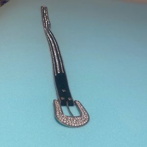 Beautiful black rhinestone belt. Great condition! It’s small